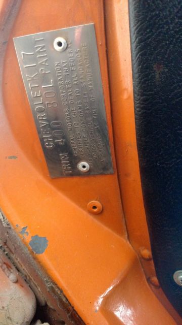 1974 Orange Chevrolet Corvette Coupe