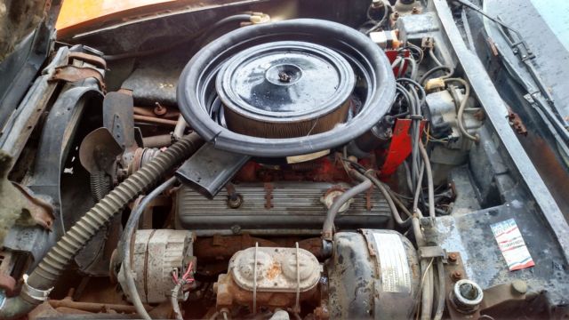 1974 Orange Chevrolet Corvette Coupe