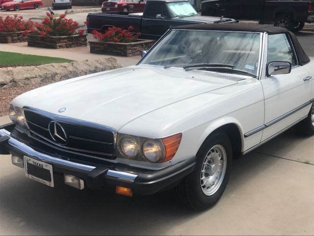 1983 White Mercedes-Benz SL-Class Convertible