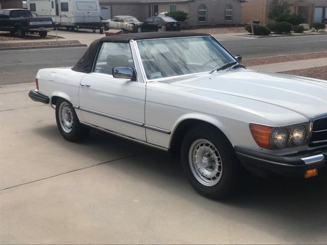 1983 White Mercedes-Benz SL-Class Convertible