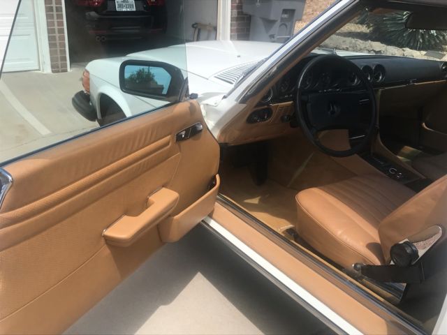 1983 White Mercedes-Benz SL-Class Convertible