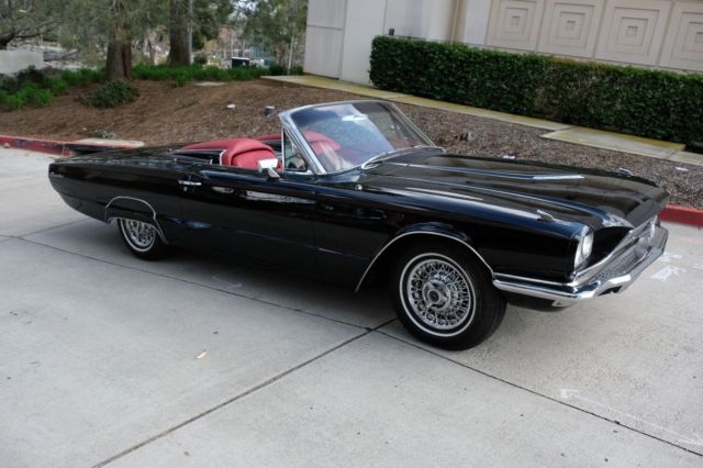 1966 Black Ford Thunderbird Convertible