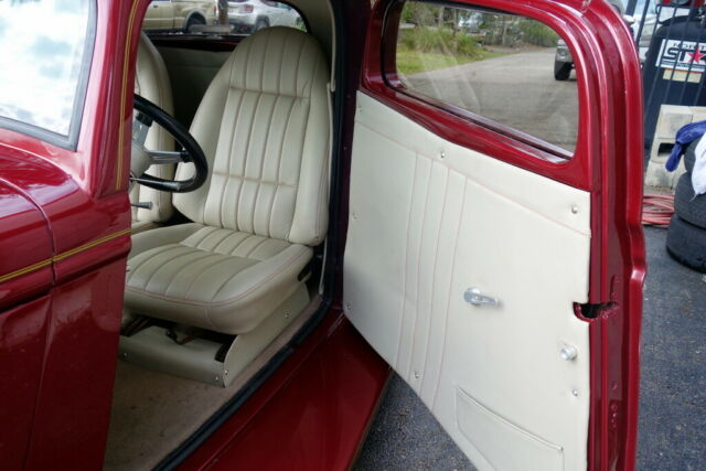 1934 Burgundy Ford 3-Window Coupe Coupe