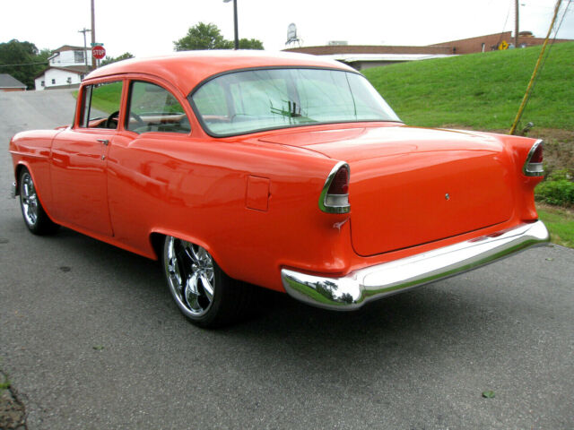 1955 Orange Chevrolet Bel Air/150/210 Coupe