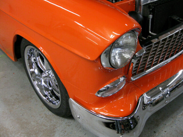 1955 Orange Chevrolet Bel Air/150/210 Coupe