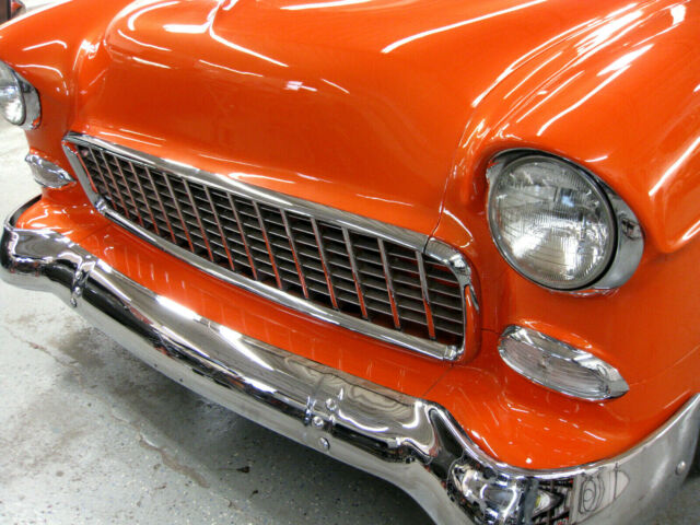 1955 Orange Chevrolet Bel Air/150/210 Coupe