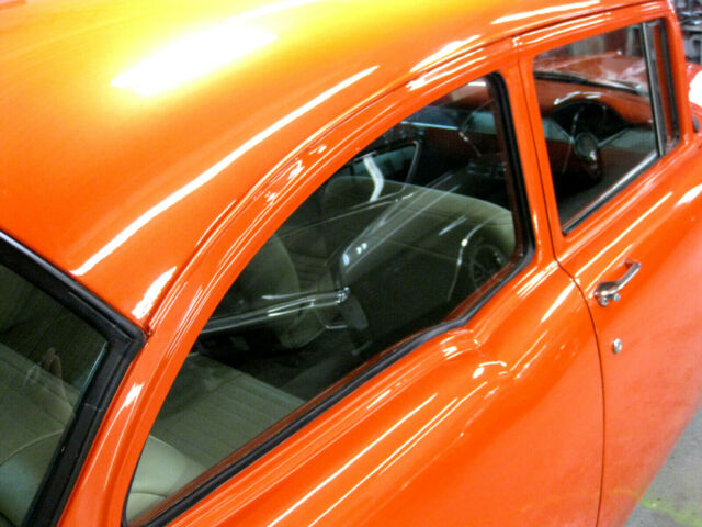 1955 Orange Chevrolet Bel Air/150/210 Coupe
