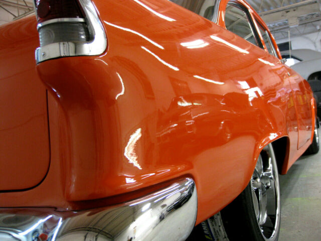 1955 Orange Chevrolet Bel Air/150/210 Coupe