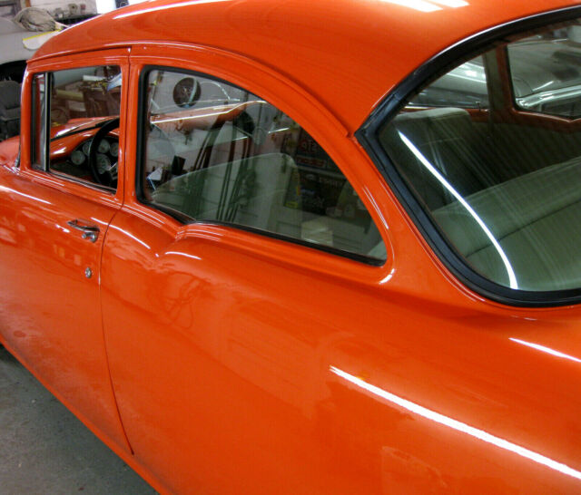 1955 Orange Chevrolet Bel Air/150/210 Coupe