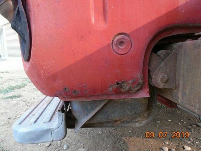 1955 Red Ford F-350 Cab & Chassis