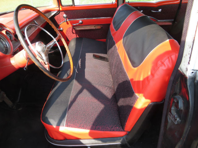 1957 Black Chevrolet Bel Air/150/210 Sedan