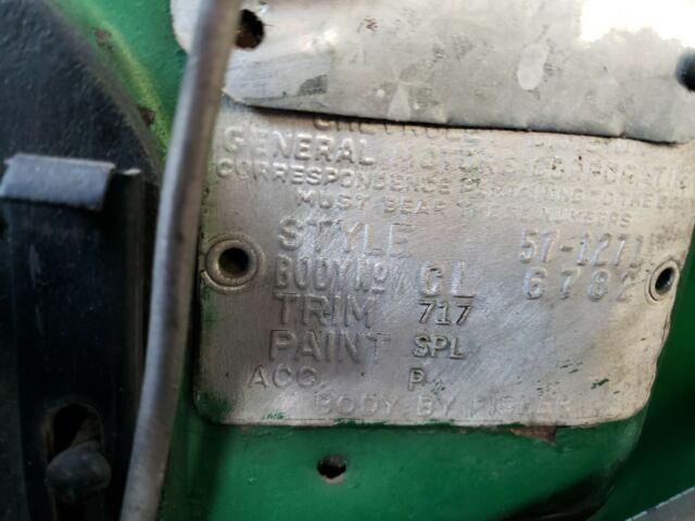 1957 Green Chevrolet Bel Air/150/210 Sedan Delivery