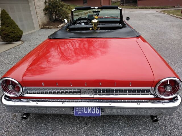 1963 RED w.  WHITE TOP Ford Galaxie Convertible