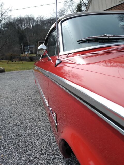 1963 RED w.  WHITE TOP Ford Galaxie Convertible