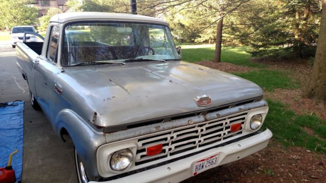 1964 Gray Ford F-100 Standard Cab Pickup