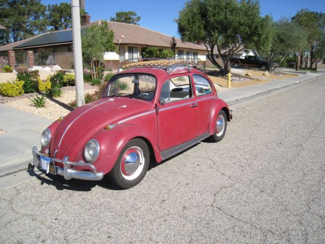1965 Red Volkswagen Beetle - Classic Sedan
