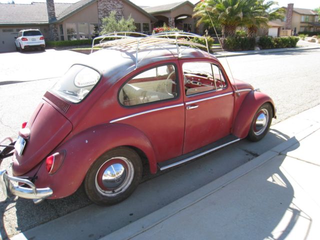 1965 Red Volkswagen Beetle - Classic Sedan