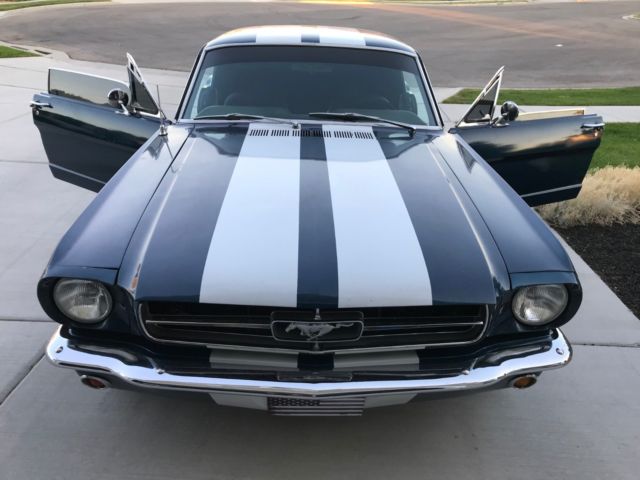 1965 Blue Ford Mustang Coupe