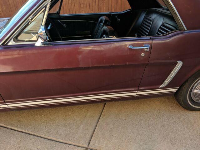 1965 Burgundy Ford Mustang Coupe