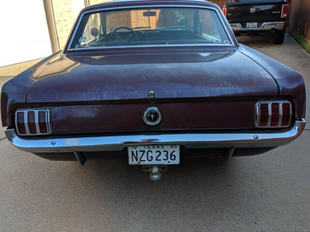 1965 Burgundy Ford Mustang Coupe