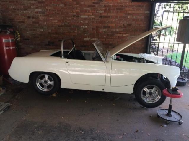1965 White Austin Healey Sprite Convertible