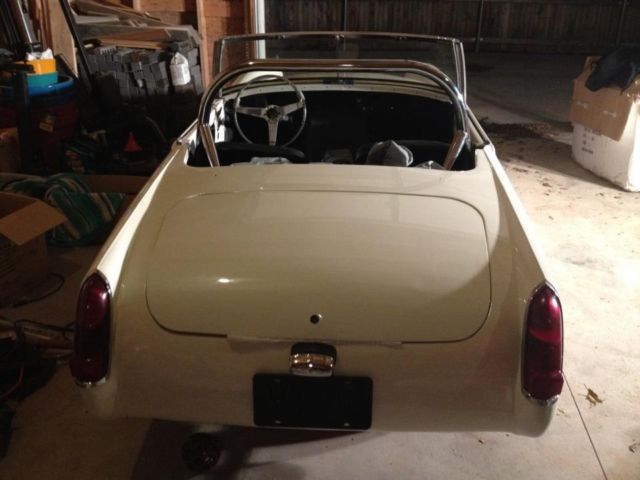 1965 White Austin Healey Sprite Convertible