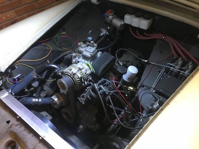 1965 White Austin Healey Sprite Convertible