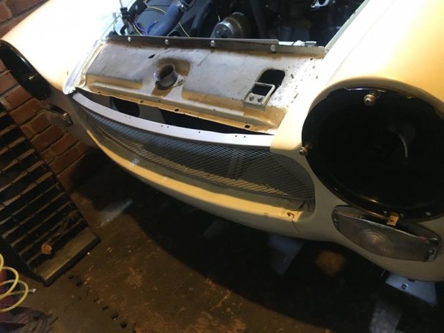 1965 White Austin Healey Sprite Convertible