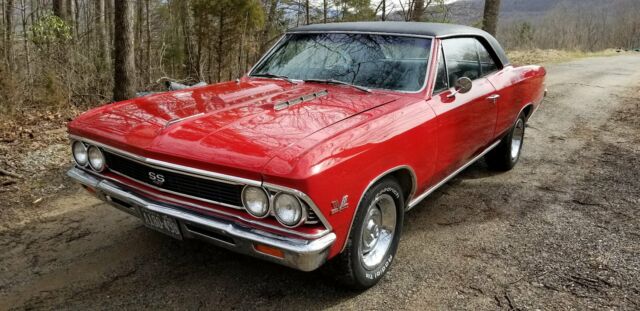 1966 Red Chevrolet Chevelle 2 dr hardtop