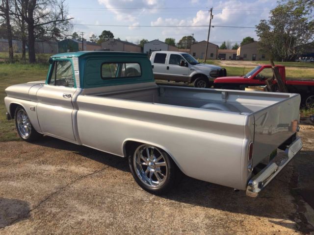 1966 Silver/Teal Chevrolet C-10