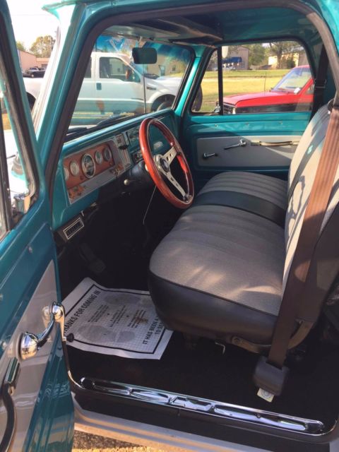 1966 Silver/Teal Chevrolet C-10