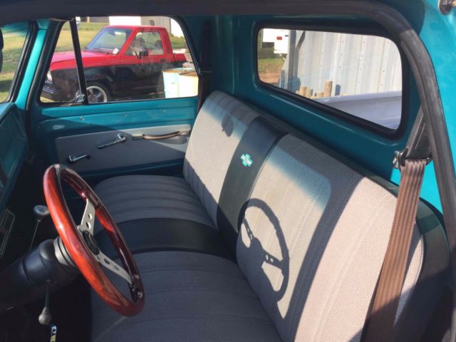 1966 Silver/Teal Chevrolet C-10