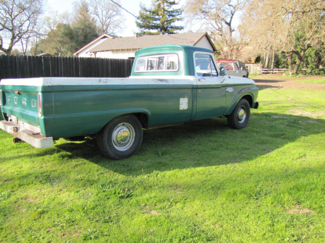1966 White over Green Ford F-100 Pick-up