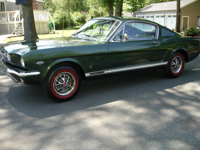 1966 Green Ford Mustang Fastback