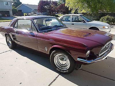 1967 Burgundy Ford Mustang Coupe