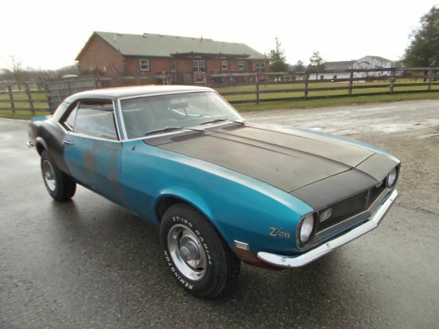 1968 Blue Chevrolet Camaro Coupe