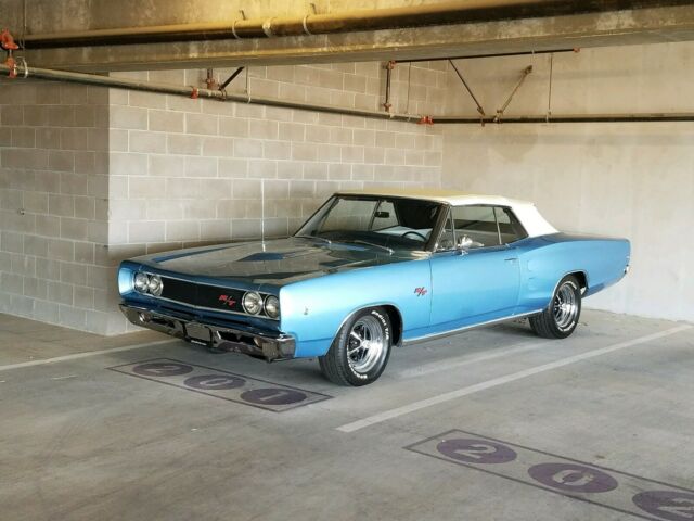 1968 Blue Dodge Coronet Convertible