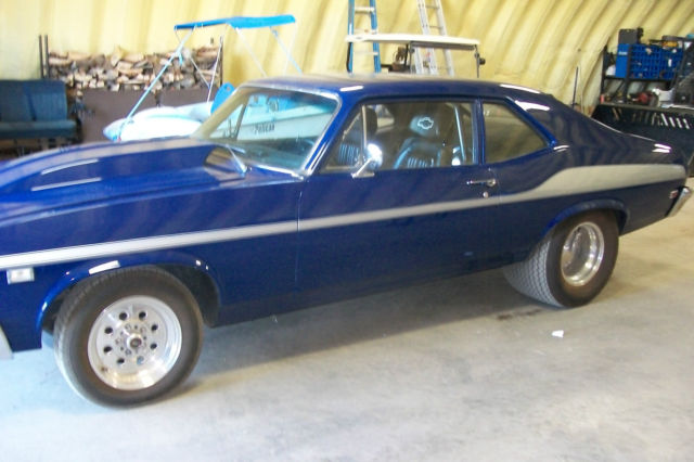1969 Blue Chevrolet Nova Coupe