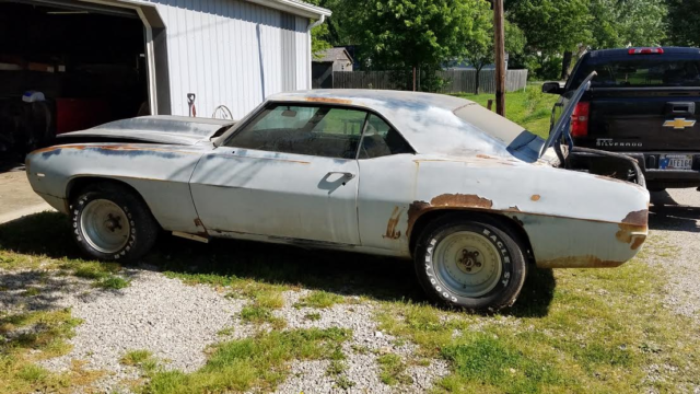 1969 Blue Chevrolet Camaro