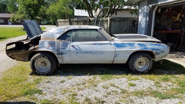 1969 Blue Chevrolet Camaro