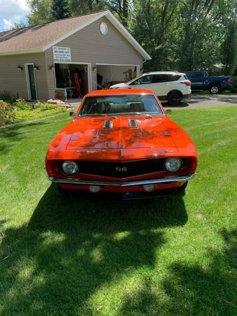 1969 Orange Chevrolet Camaro Coupe