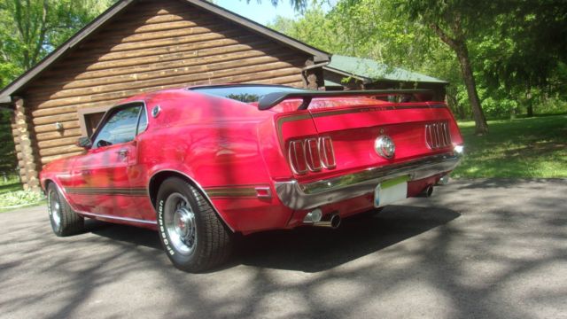1969 Red Ford Mustang Fastback