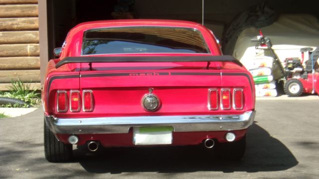 1969 Red Ford Mustang Fastback