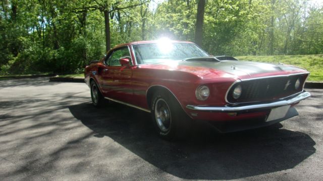 1969 Red Ford Mustang Fastback