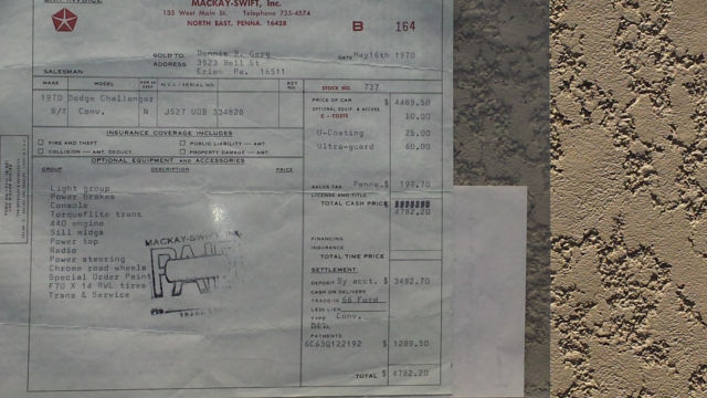 1970 Silver Dodge Challenger Convertible