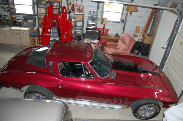 1965 custom Burgundy Chevrolet Corvette Coupe