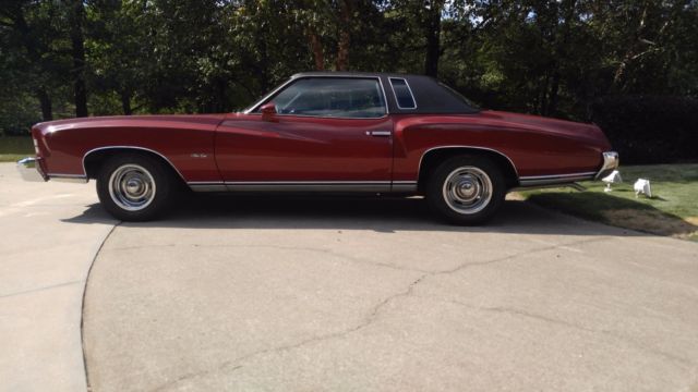 1973 Maroon Chevrolet Monte Carlo Coupe