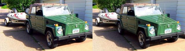 1974 Original VW Avocado Volkswagen Thing Convertible