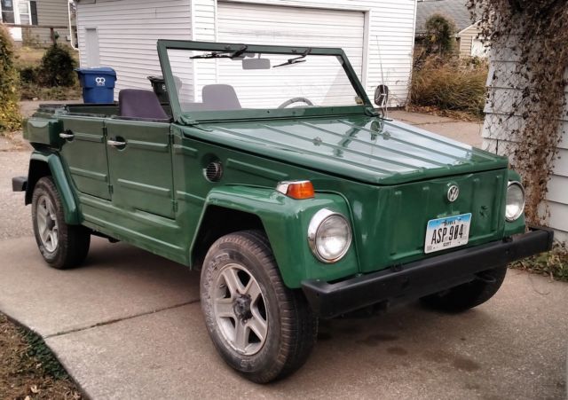 1974 Original VW Avocado Volkswagen Thing Convertible