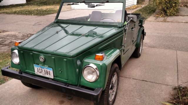 1974 Original VW Avocado Volkswagen Thing Convertible
